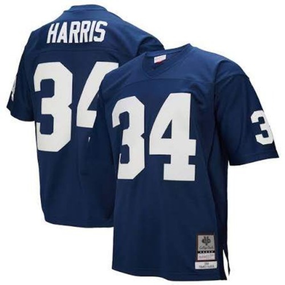 Men's Franco Harris Navy Penn State Nittany Lions 1969 Throwback 40 M Jersey New
